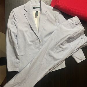 Brooks Brothers Light Blue Striped Suit